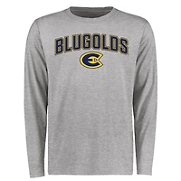 Men's Ash Wisconsin Eau Claire Blugolds Proud Mascot Long Sleeve T-Shirt