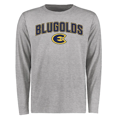 Men's Ash Wisconsin Eau Claire Blugolds Proud Mascot Long Sleeve T-Shirt