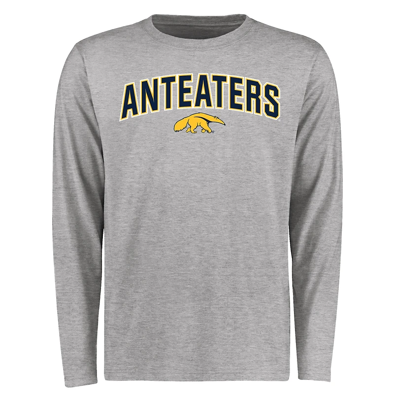 Men's Ash UC Irvine Anteaters Proud Mascot Long Sleeve T-Shirt