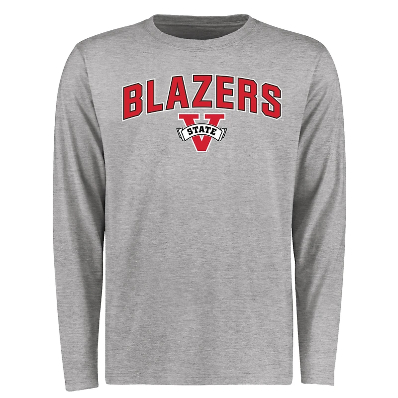 Men's Ash Valdosta State Blazers Proud Mascot Long Sleeve T-Shirt