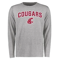 Men's Ash Washington State Cougars Proud Mascot Long Sleeve T-Shirt