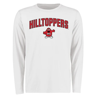 Men's White Western Kentucky Hilltoppers Proud Mascot Long Sleeve T-Shirt