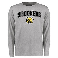 Men's Ash Wichita State Shockers Proud Mascot Long Sleeve T-Shirt
