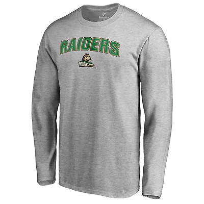 Men's Ash Wright State Raiders Proud Mascot Long Sleeve T-Shirt