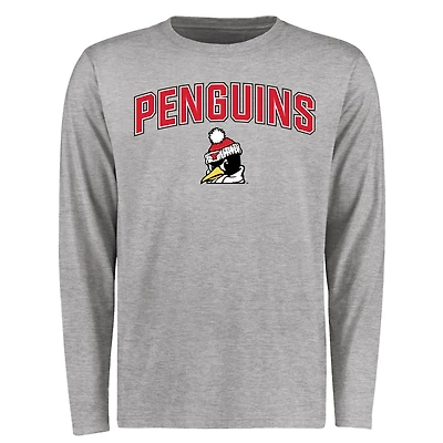 Men's Ash Youngstown State Penguins Proud Mascot Long Sleeve T-Shirt