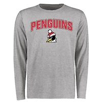 Men's Ash Youngstown State Penguins Proud Mascot Long Sleeve T-Shirt