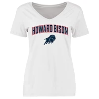 Women's White Howard Bison Proud Mascot T-Shirt