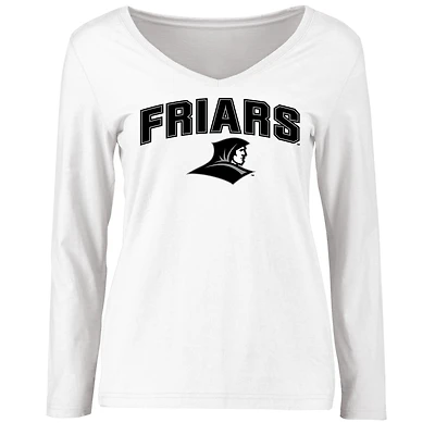 Women's White Providence Friars Proud Mascot Long Sleeve T-Shirt