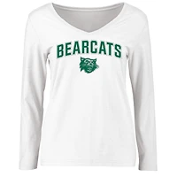 Women's White Northwest Missouri State Bearcats Proud Mascot Long Sleeve T-Shirt