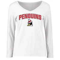 Women's White Youngstown State Penguins Proud Mascot Long Sleeve T-Shirt