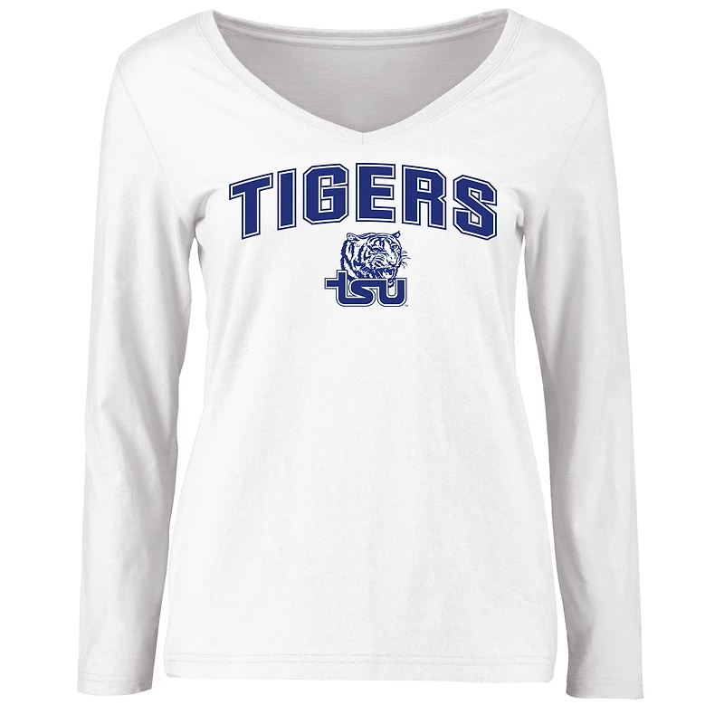 Women's White Tennessee State Tigers Proud Mascot Long Sleeve T-Shirt