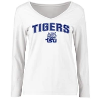Women's White Tennessee State Tigers Proud Mascot Long Sleeve T-Shirt