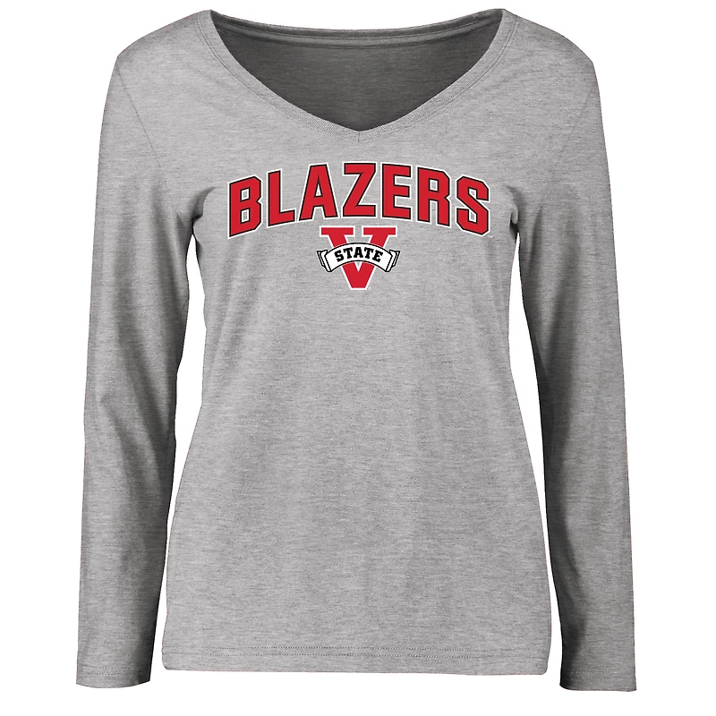 Women's Ash Valdosta State Blazers Proud Mascot Long Sleeve T-Shirt