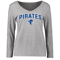 Women's Ash Seton Hall Pirates Proud Mascot Long Sleeve T-Shirt