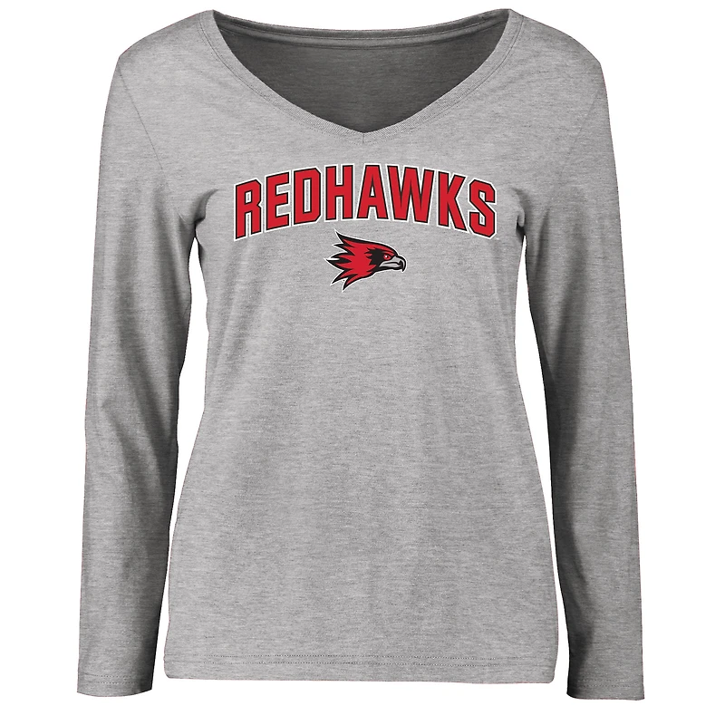 Women's Ash S.E. Missouri State Redhawks Proud Mascot Long Sleeve T-Shirt