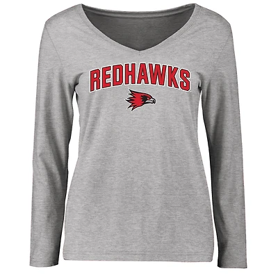 Women's Ash S.E. Missouri State Redhawks Proud Mascot Long Sleeve T-Shirt