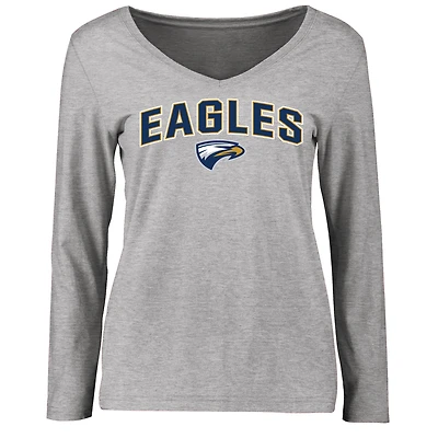 Women's Ash Emory Eagles Proud Mascot Long Sleeve T-Shirt