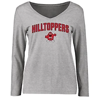 Women's Ash Western Kentucky Hilltoppers Proud Mascot Long Sleeve T-Shirt