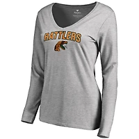 Women's Ash Florida A&M Rattlers Proud Mascot Long Sleeve T-Shirt
