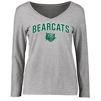 Women's Ash Northwest Missouri State Bearcats Proud Mascot Long Sleeve T-Shirt