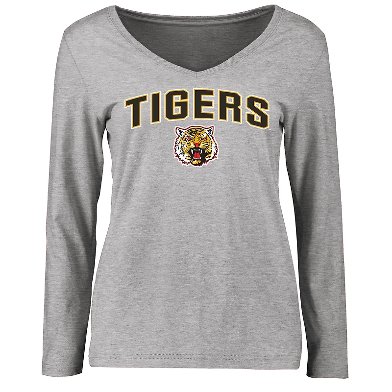 Women's Ash Grambling Tigers Proud Mascot Long Sleeve T-Shirt