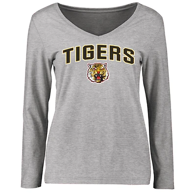 Women's Ash Grambling Tigers Proud Mascot Long Sleeve T-Shirt