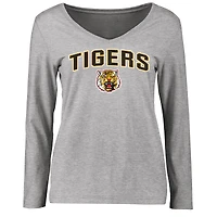Women's Ash Grambling Tigers Proud Mascot Long Sleeve T-Shirt