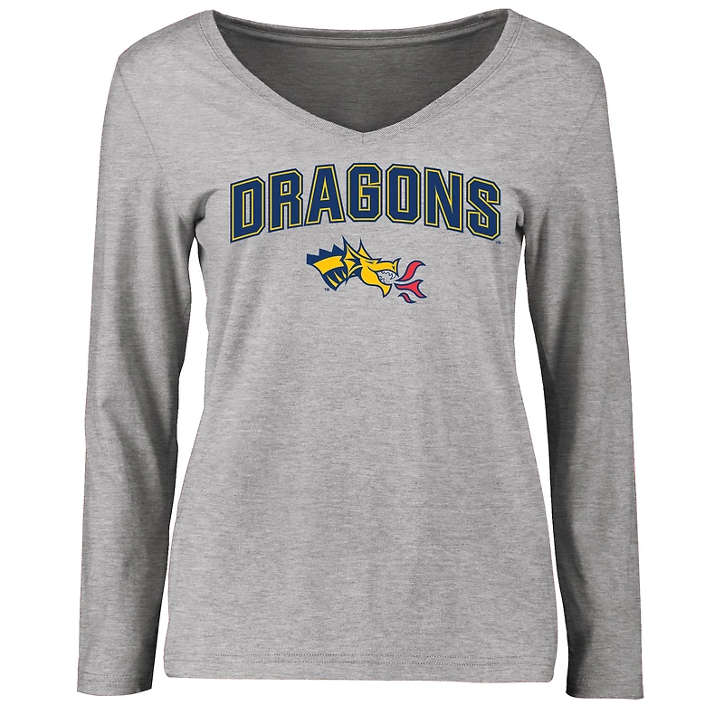 Women's Ash Drexel Dragons Proud Mascot Long Sleeve T-Shirt