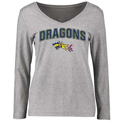 Women's Ash Drexel Dragons Proud Mascot Long Sleeve T-Shirt