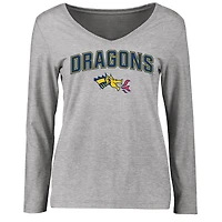 Women's Ash Drexel Dragons Proud Mascot Long Sleeve T-Shirt