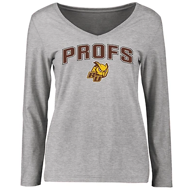 Women's Ash Rowan Profs Proud Mascot Long Sleeve T-Shirt