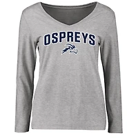 Women's Ash UNF Ospreys Proud Mascot Long Sleeve T-Shirt