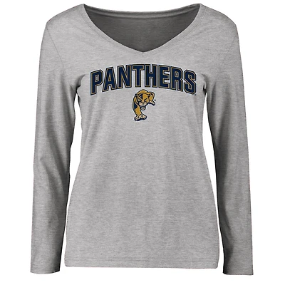 Women's Ash FIU Panthers Proud Mascot Long Sleeve T-Shirt