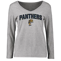 Women's Ash FIU Panthers Proud Mascot Long Sleeve T-Shirt