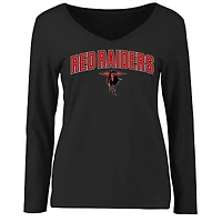 Women's Black Texas Tech Red Raiders Proud Mascot Long Sleeve T-Shirt