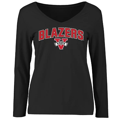 Women's Black Valdosta State Blazers Proud Mascot Long Sleeve T-Shirt