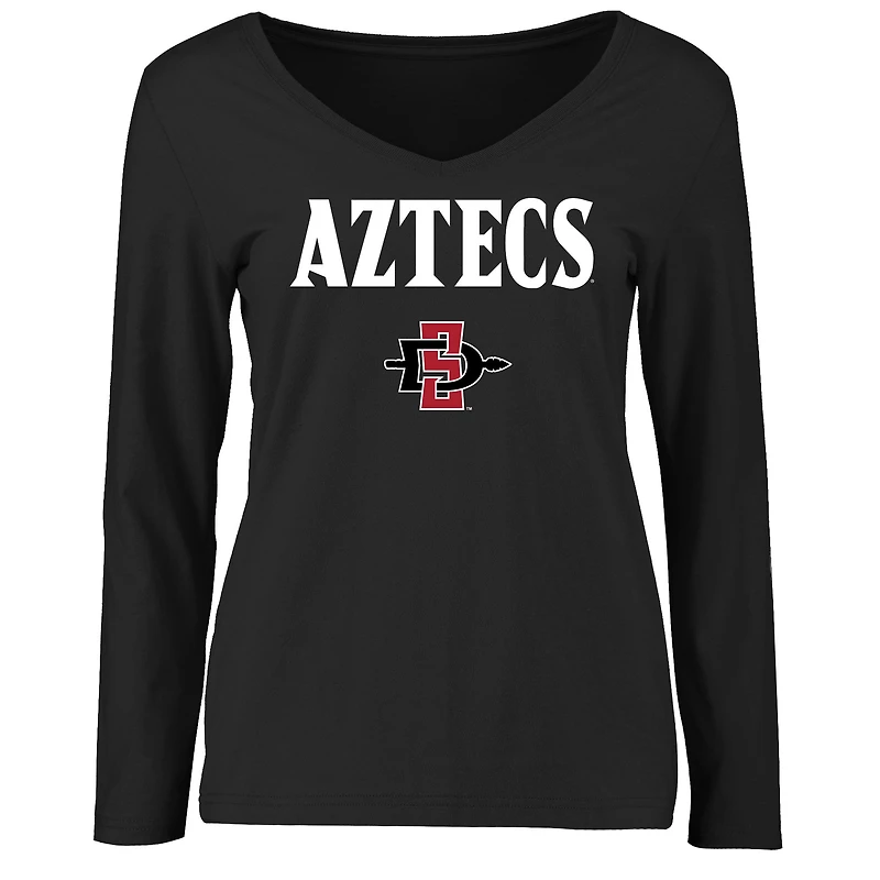 Women's Black San Diego State Aztecs Proud Mascot Long Sleeve T-Shirt