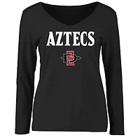 Women's Black San Diego State Aztecs Proud Mascot Long Sleeve T-Shirt