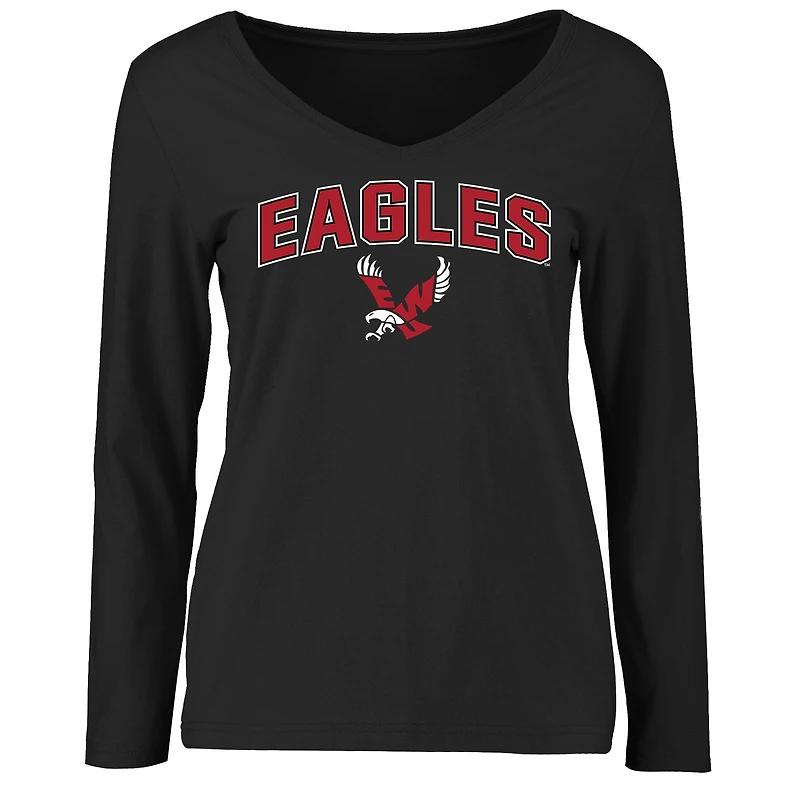 Women's Black Eastern Washington Eagles Proud Mascot Long Sleeve T-Shirt
