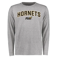 Men's Ash Alabama State Hornets Proud Mascot Long Sleeve T-Shirt