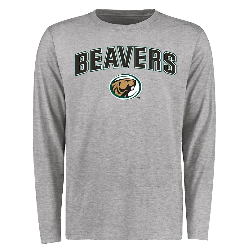 Men's Ash Bemidji State Beavers Proud Mascot Long Sleeve T-Shirt