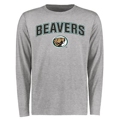 Men's Ash Bemidji State Beavers Proud Mascot Long Sleeve T-Shirt