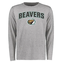 Men's Ash Bemidji State Beavers Proud Mascot Long Sleeve T-Shirt