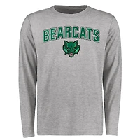 Men's Ash Binghamton Bearcats Proud Mascot Long Sleeve T-Shirt