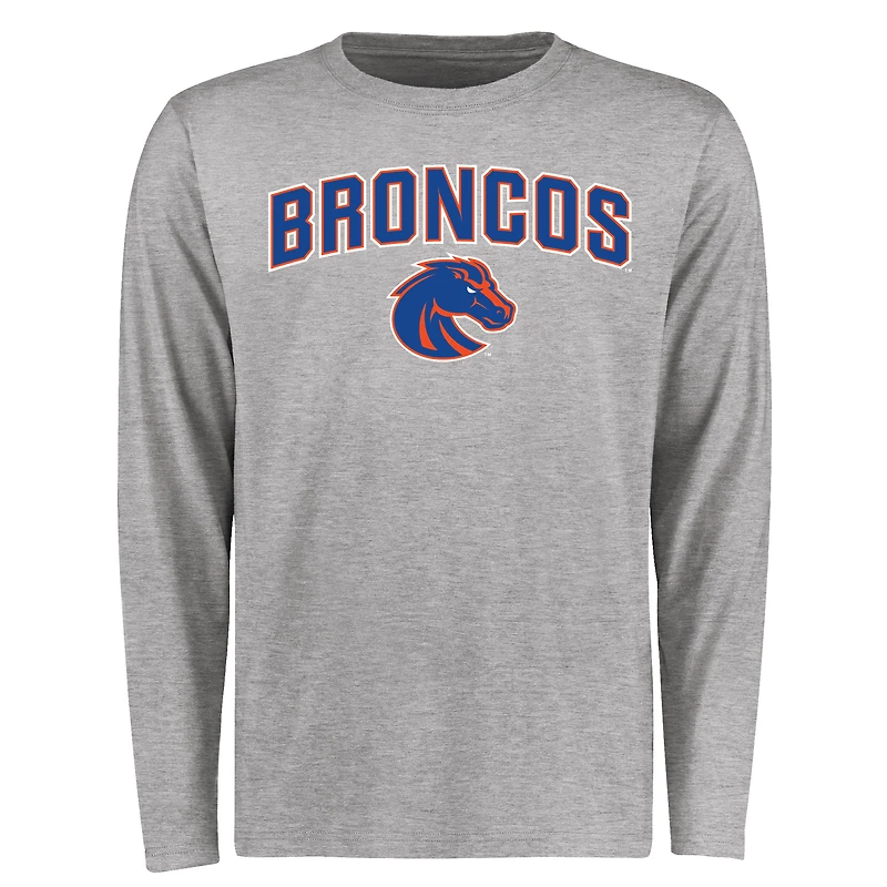 Men's Ash Boise State Broncos Proud Mascot Long Sleeve T-Shirt