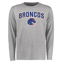 Men's Ash Boise State Broncos Proud Mascot Long Sleeve T-Shirt