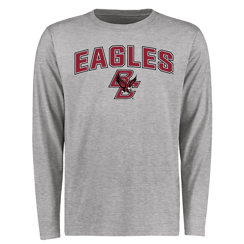 Men's Ash Boston College Eagles Proud Mascot Long Sleeve T-Shirt