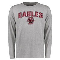 Men's Ash Boston College Eagles Proud Mascot Long Sleeve T-Shirt
