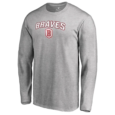 Men's Ash Bradley Braves Proud Mascot Long Sleeve T-Shirt