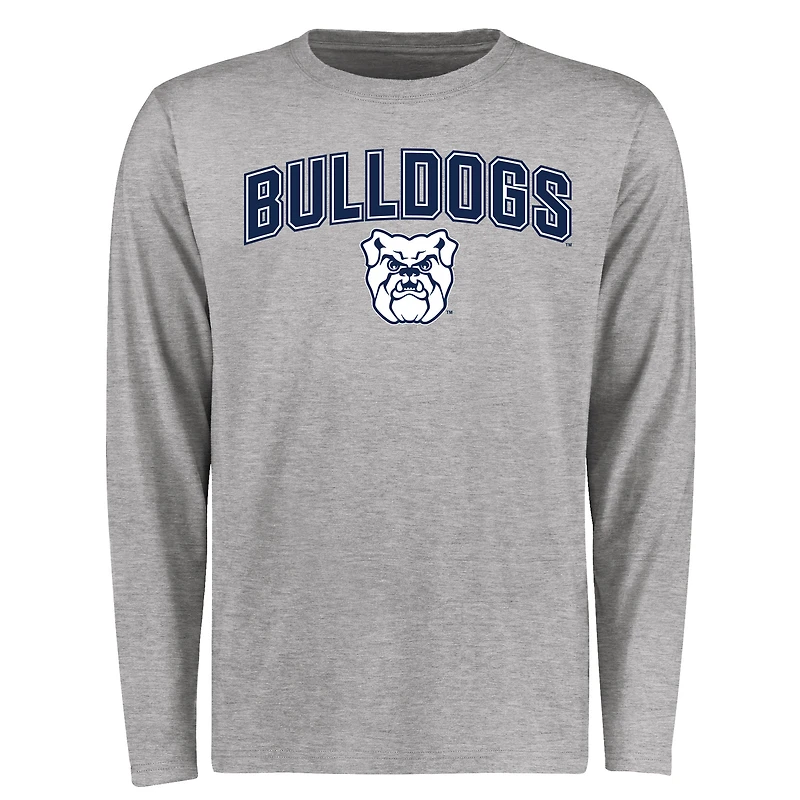 Men's Ash Butler Bulldogs Proud Mascot Long Sleeve T-Shirt